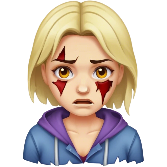 Lady beat up emoji