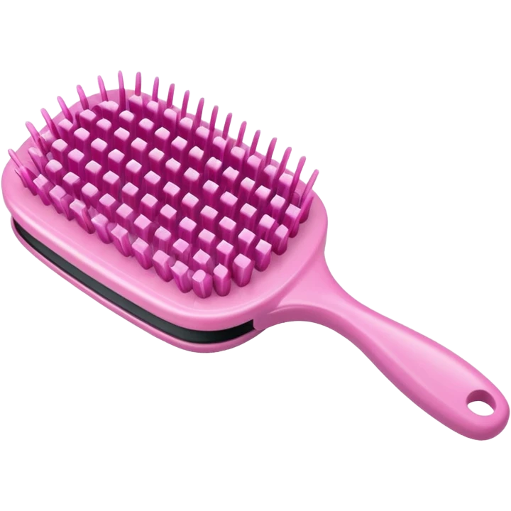 Cepillo de cabello rosa  emoji