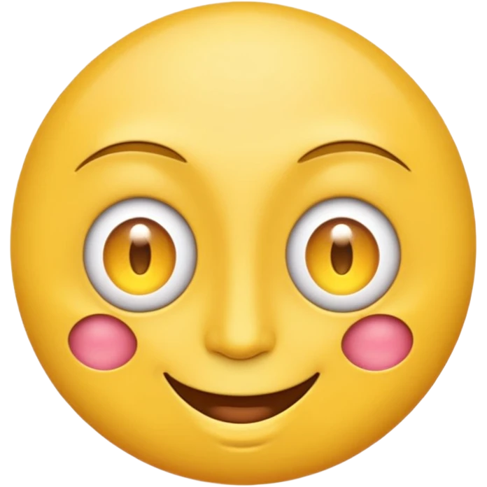 Emoji face with a third eye in it's forehead emoji