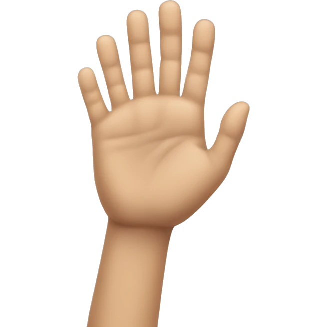 Hand going up and down  emoji