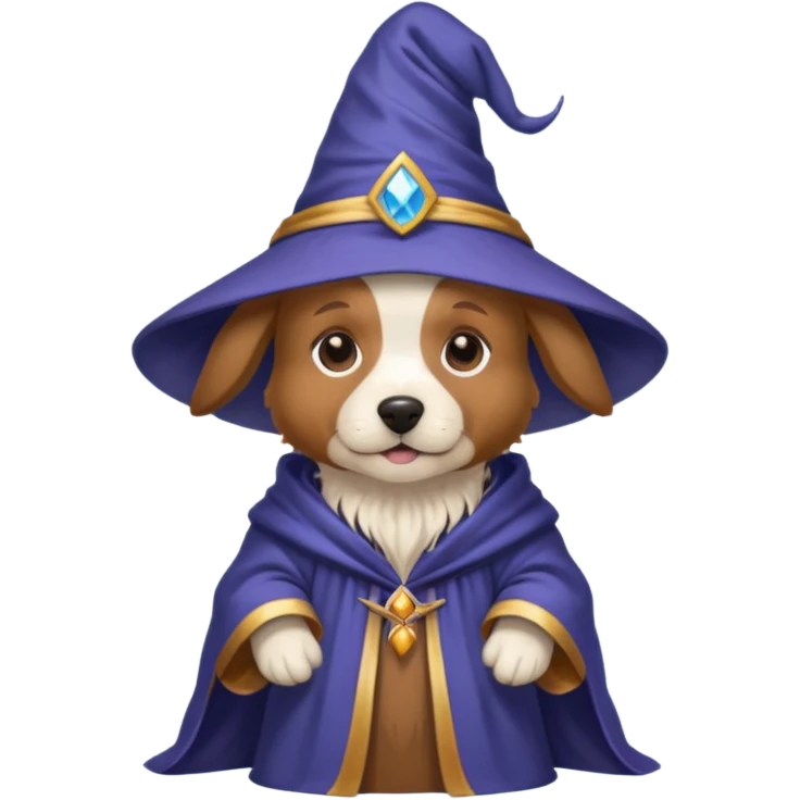 Dog wizard emoji