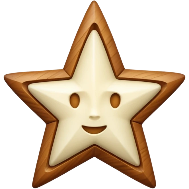 star carved from ivory emoji