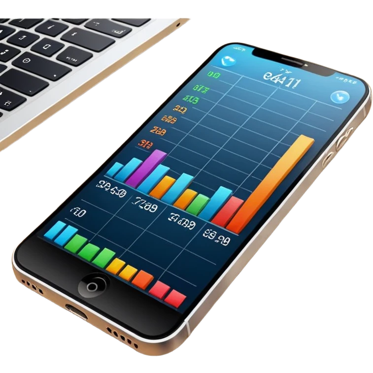 Iphone trading charts detail emoji