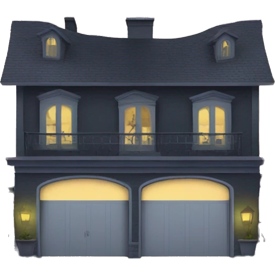 Haunted hotel attached garage  emoji