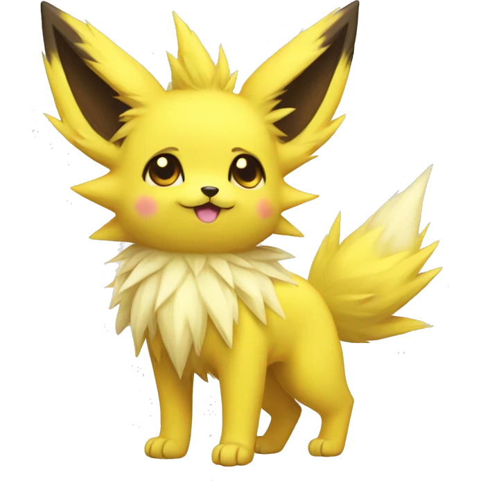 Kawaii Jolteon full body emoji