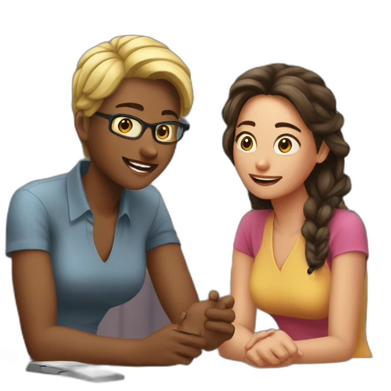 Texte avec écrit Julia + lale = best friends emoji