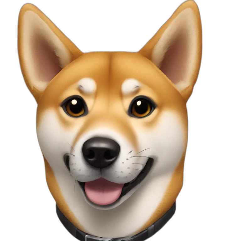 Shiba and malinois dog taking selfie emoji