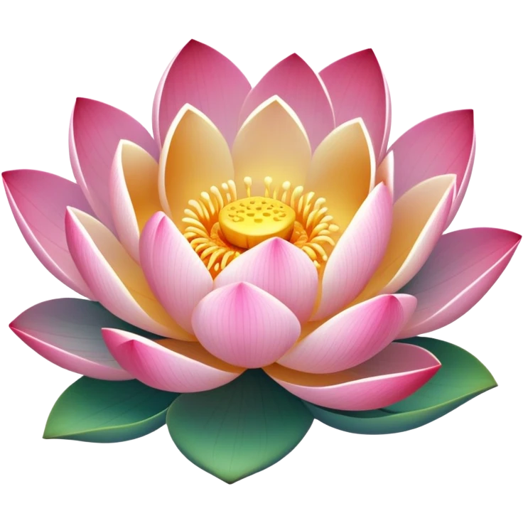 Flor de loto multicolor emoji
