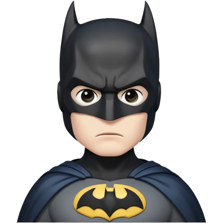 Batman looking serious emoji