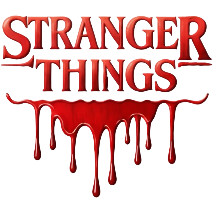 Stranger things logo emoji