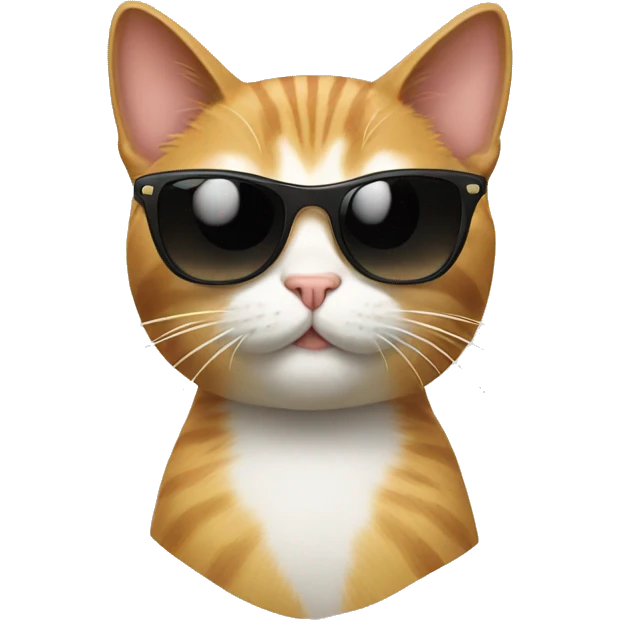 Cat with sunglasses emoji