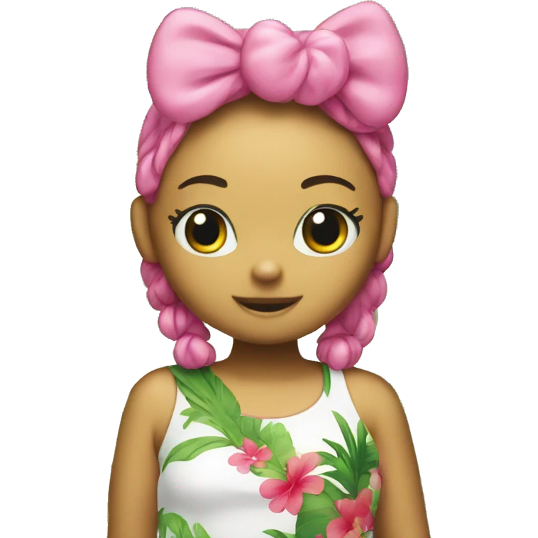 Tropical hello kitty  emoji
