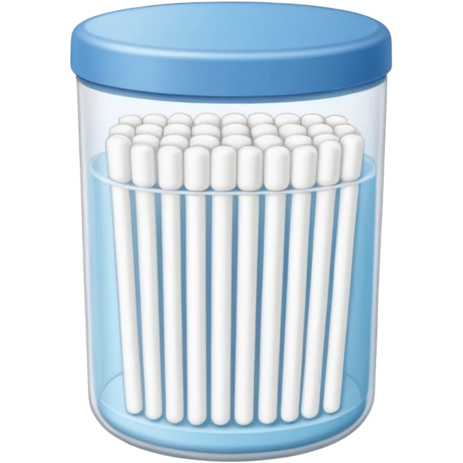 Fully packed container with Cotton swabs emoji