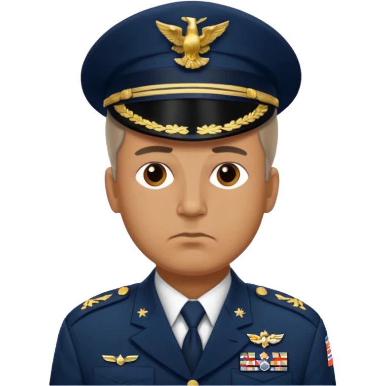 An American general in full uniform emoji