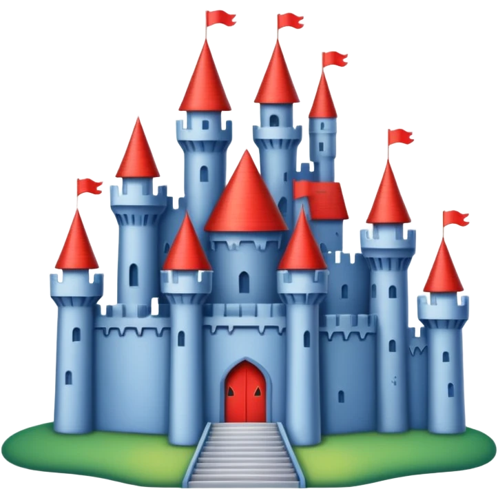 castle made off playing cards emoji