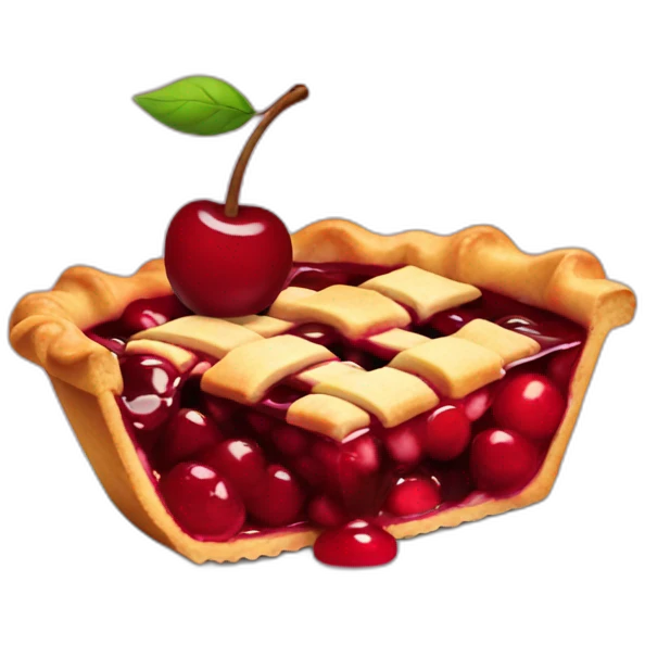 Cherry pie emoji