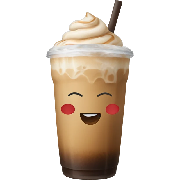 Iced latte emoji