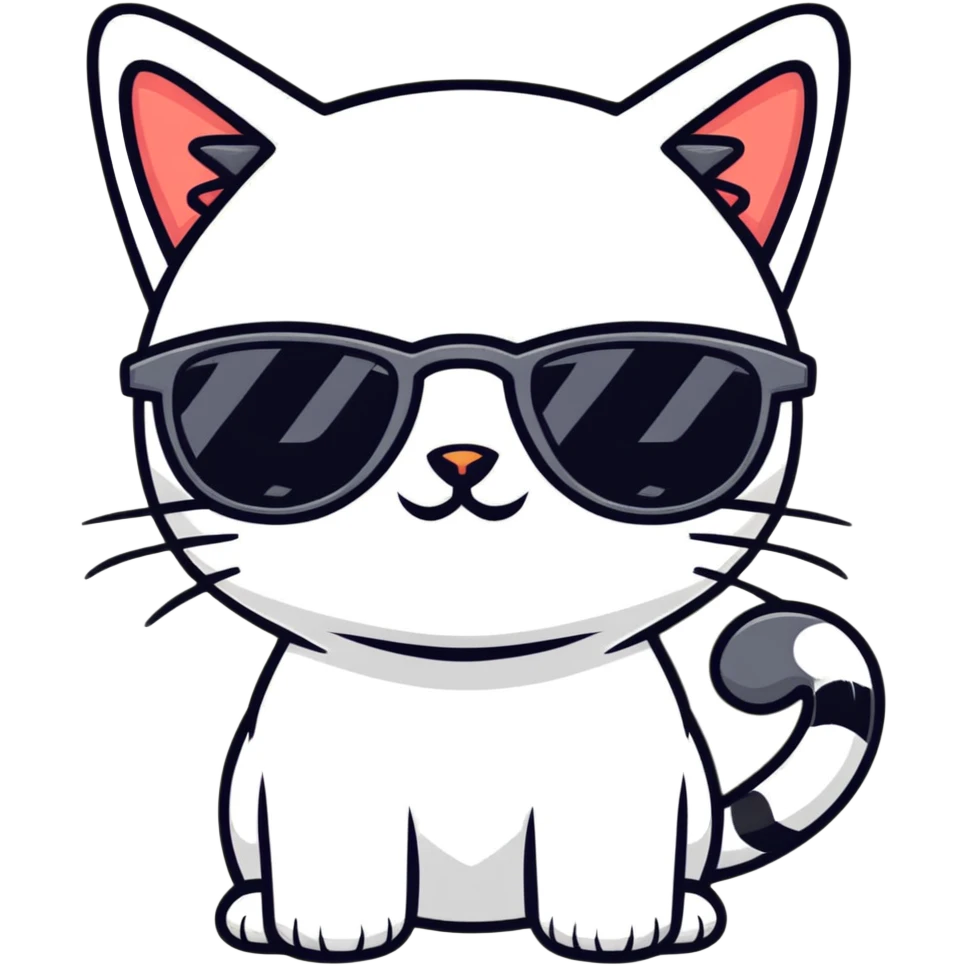 cat wearing sunglasses emoji