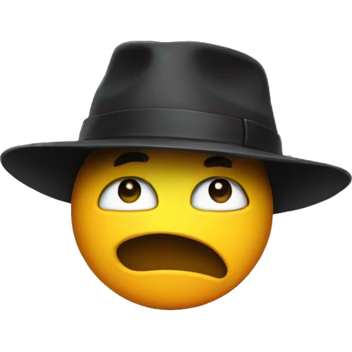 Stealing hat emoji