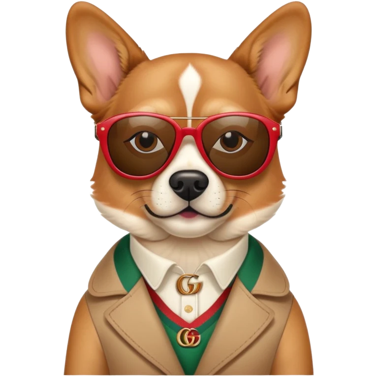 werner dog with gucci sunglasses  emoji