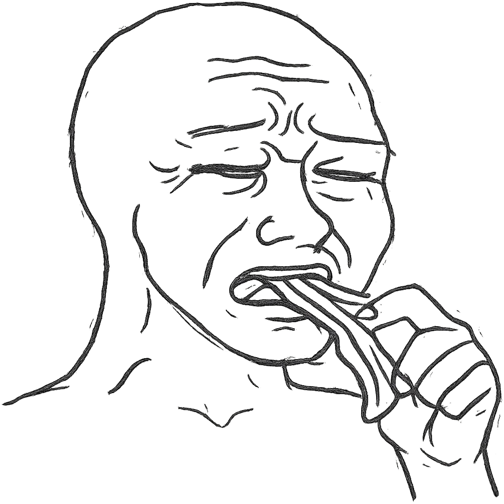 A person we eating bacon  emoji