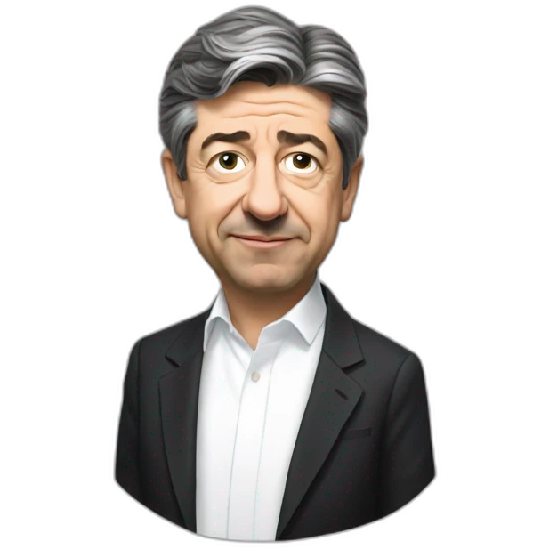 Mélenchon embrasse emoji