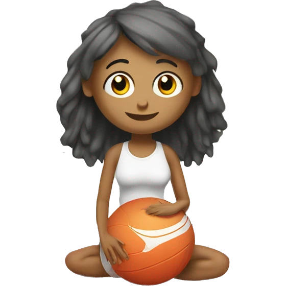 yoga mat and ball no backgorund emoji