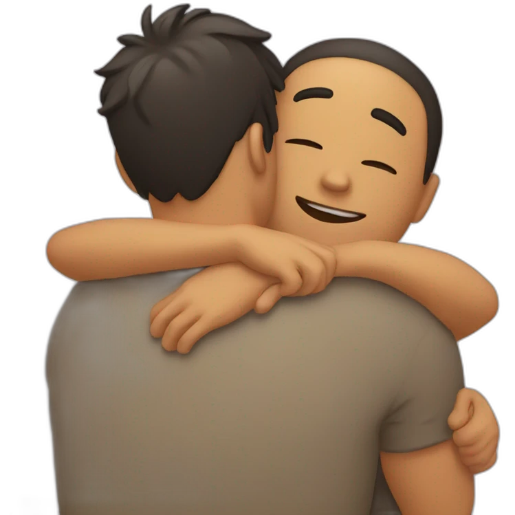 hug to boyfriend emoji