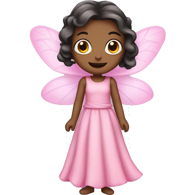 fairy in a pink dress emoji
