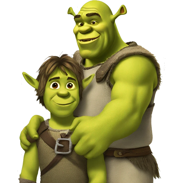 Shrek and donkey emoji