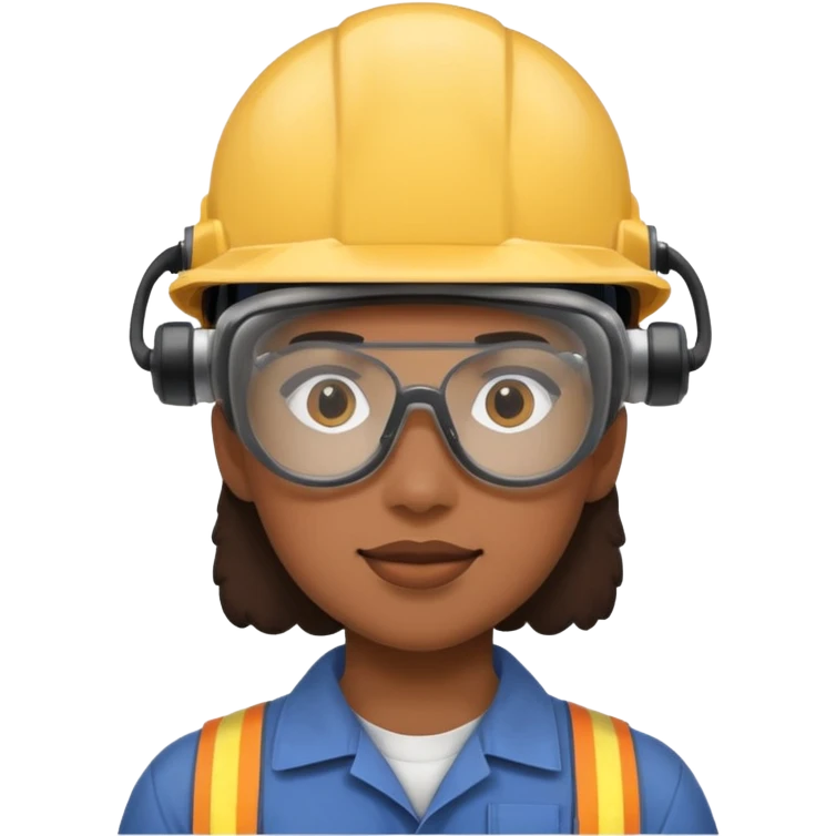Technicians with Semi-Visual Face emoji