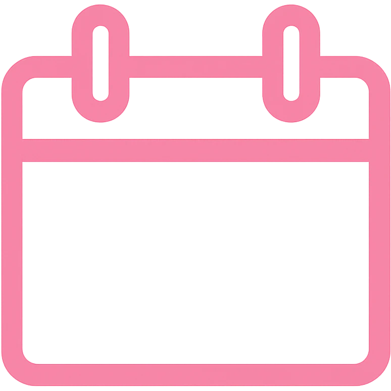 pink calendar icon emoji