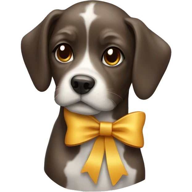 Dog with bow emoji
