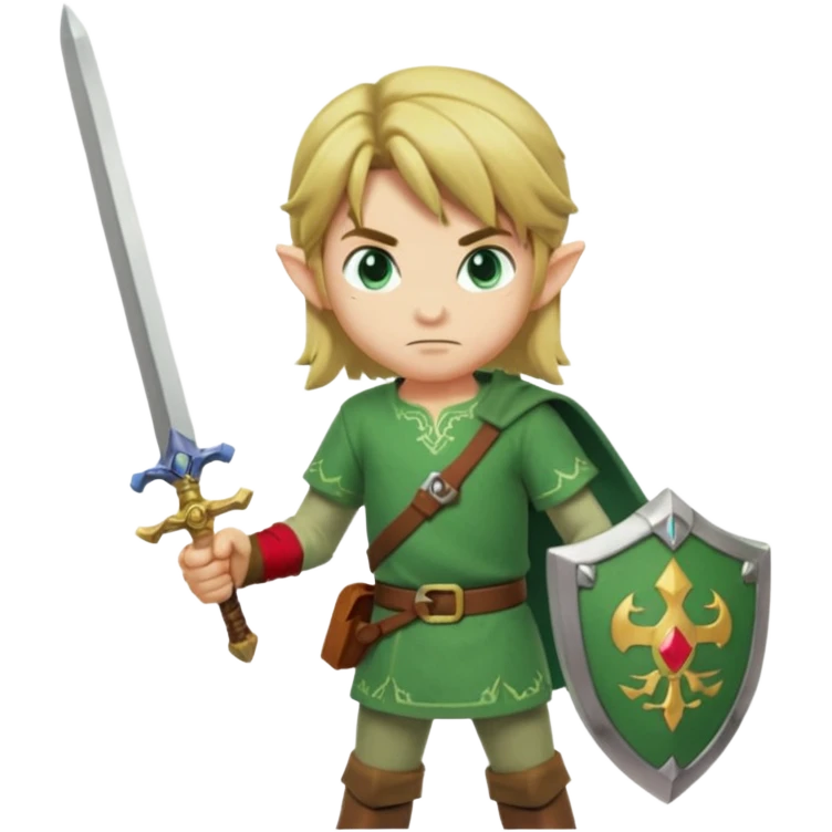 nintendo Link with his sword emoji