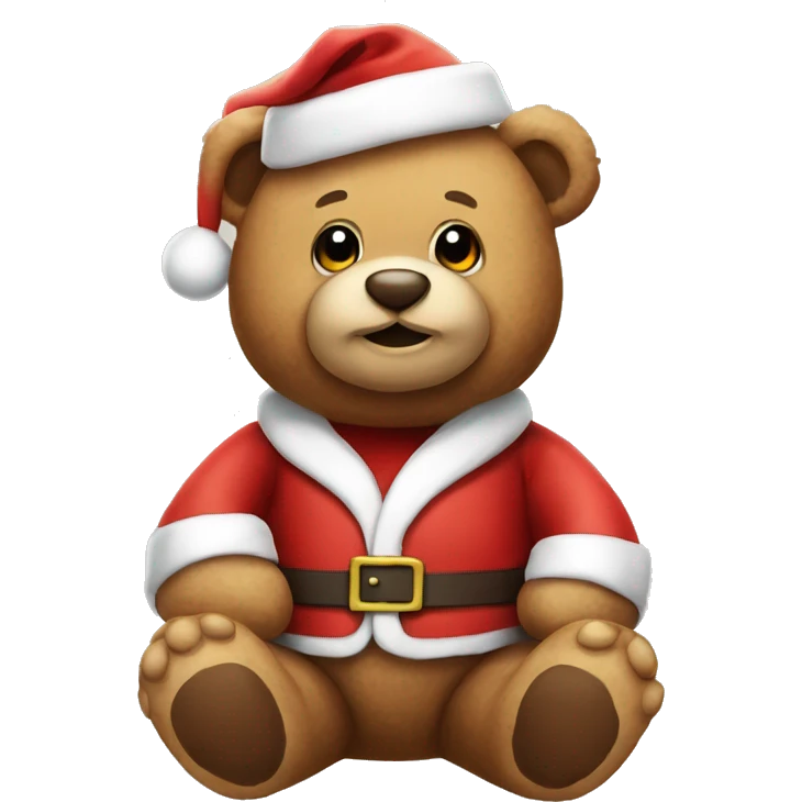 Teddy bear santa  emoji
