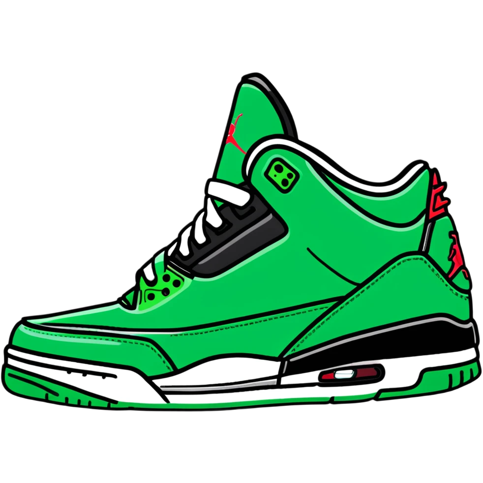 Air Jordan 3 Pine Green sneaker emoji