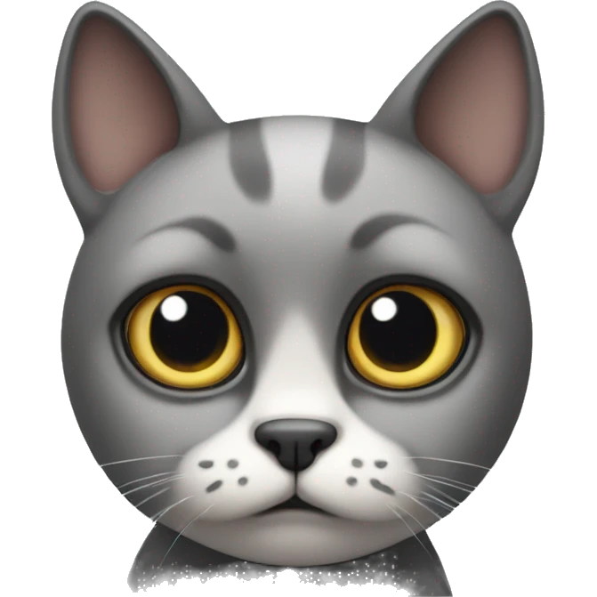 Sad cat with big eyes  emoji