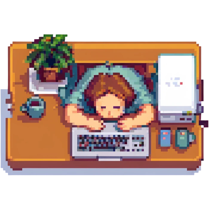 developer asleep at his laptop emoji