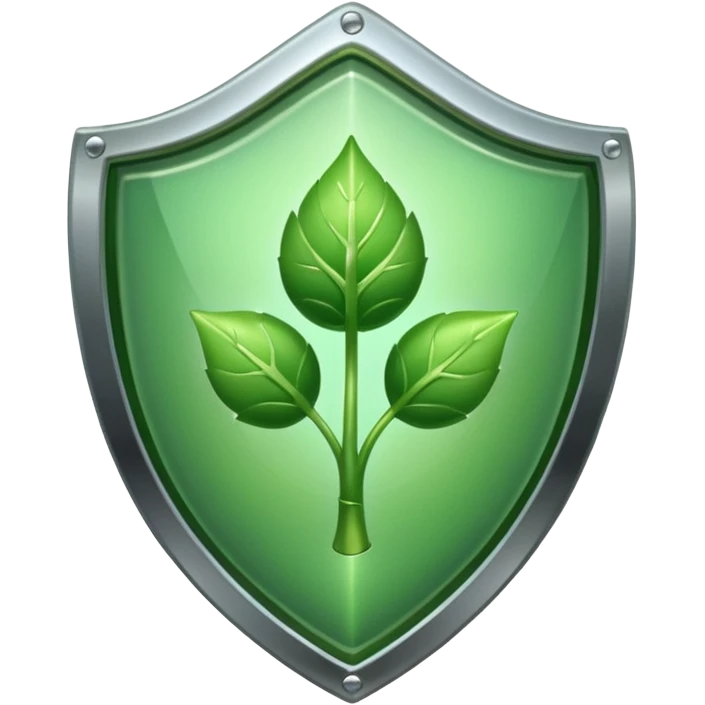 Shield with sprout icon emoji