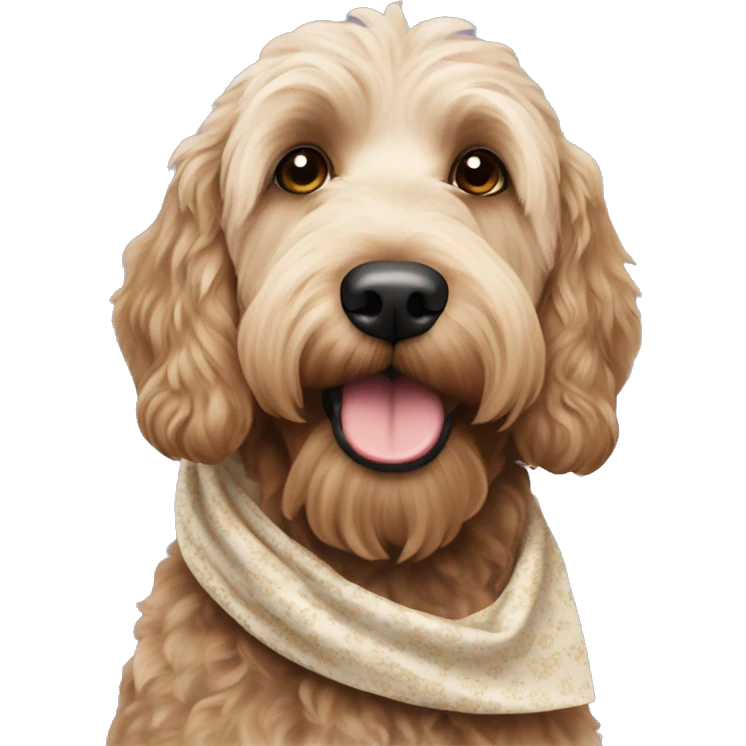 labradoodle in washington state head scarf emoji