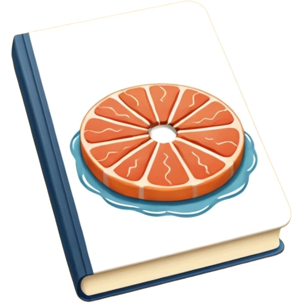 Livro cor salmão emoji