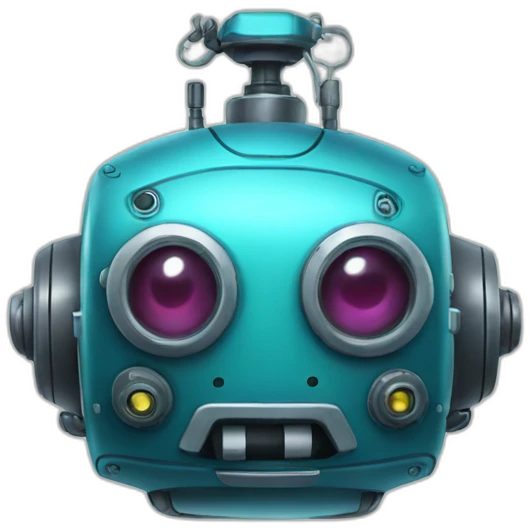 smiling underwater robot emoji