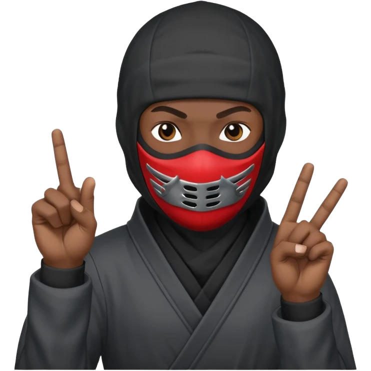 Ç🖕🏻🥷🏽 emoji