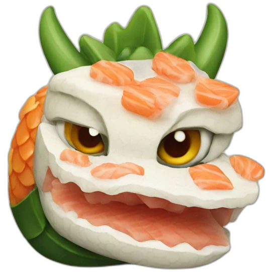 Dragon sushi emoji