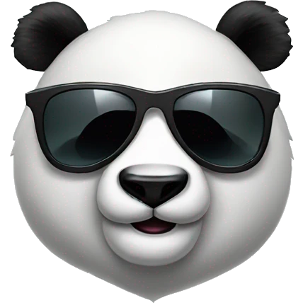 Panda With sunglasses  emoji
