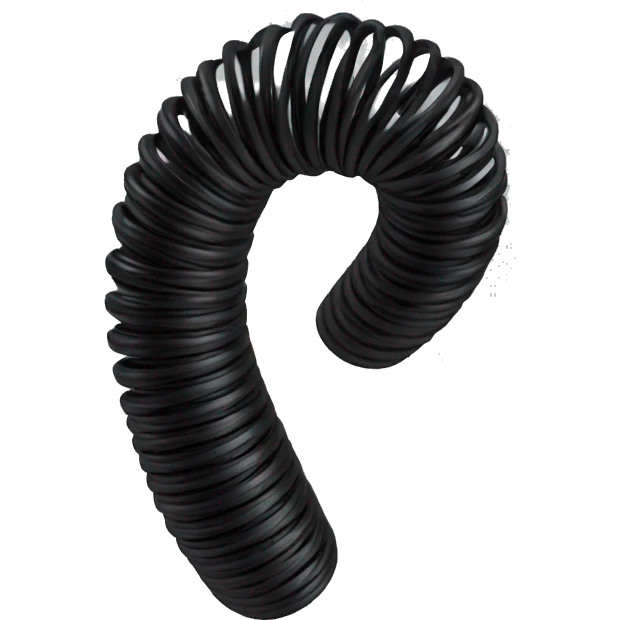 Black Slinky toy looping lines spring emoji