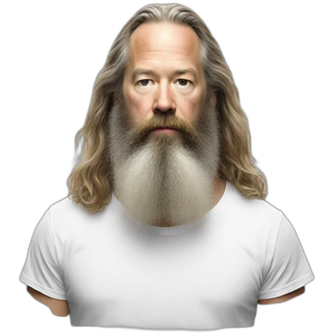 rick rubin white t shirt emoji