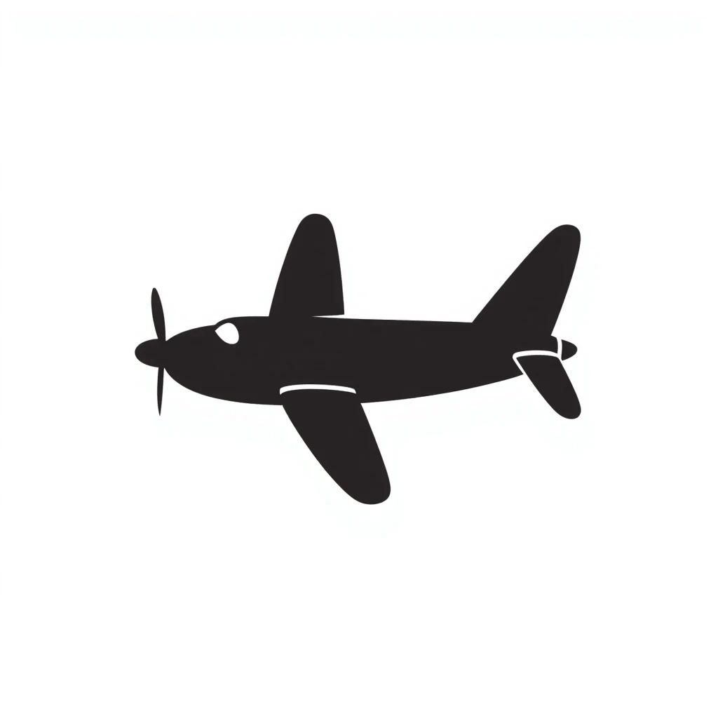 airplane, hand drawn doodle style emoji
