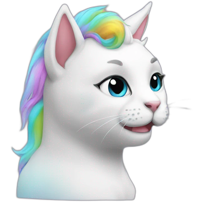 Unicorn cat ￼ emoji