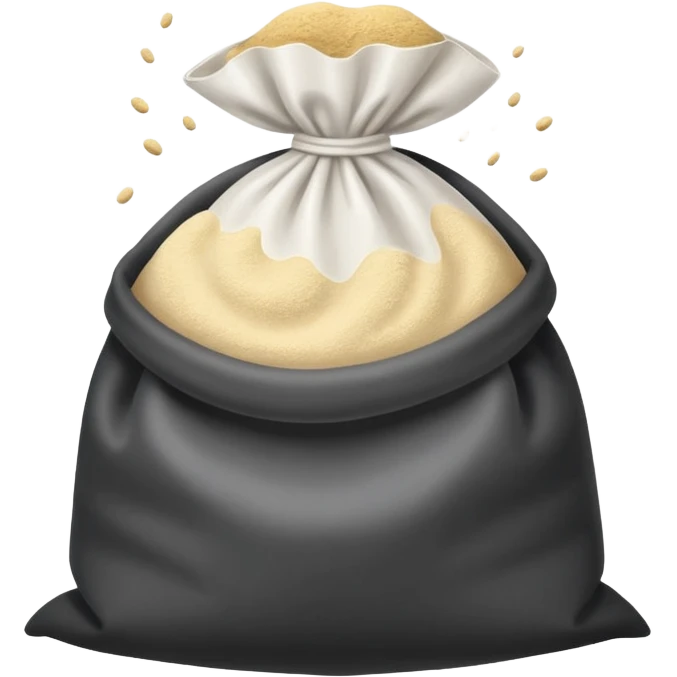 open bag of flour emoji